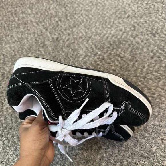 Vintage Converse One Star Black Suede Sneakers Shoe Puffy Fat Tongue Chunky 10 - Picture 4 of 8